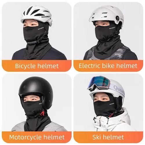 ROCKBROS Outdoor Winter Warm Windproof Face Mask, Fleece Neck Warmer, Anti-Cold and Anti-Smog Mask, Cycling Balaclava