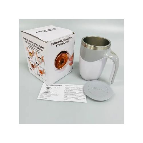 Coffee stirring thermos cup double layer vacuum coffee cup automatic stirring magnetic cup