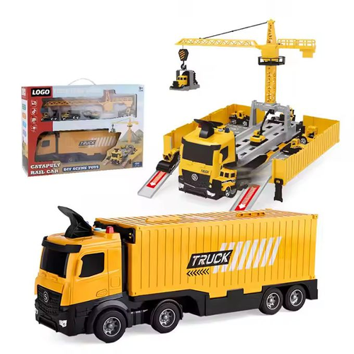 Mega Hauler Truck With Ejection Race Track