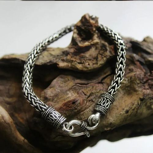 Vintage men's bracelet, personalized hand-woven bracelet, no fading