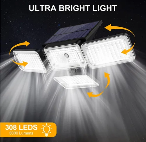 IP65 Wide AngleLed Solar Wall Light LED