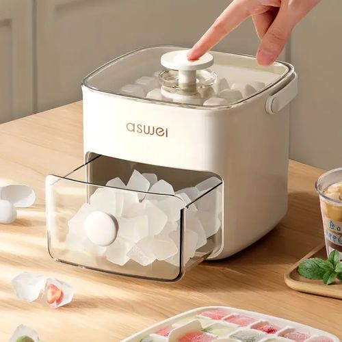 Easy Press Ice Cube Molds - Large Capacity, Double Layer 48 Ice Cubes