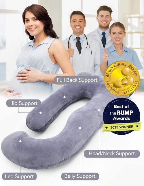 Pregnancy pillow for sleeping, U-shaped full body pregnancy pillow