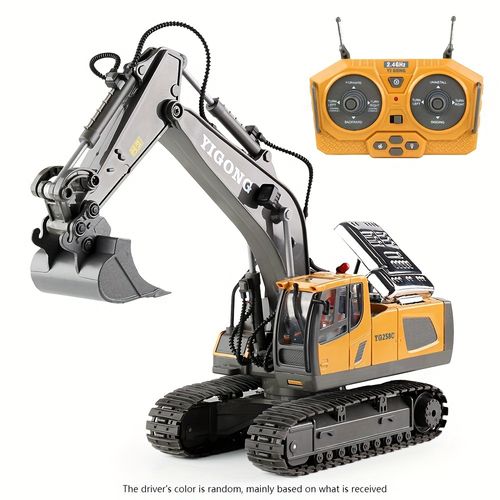2.4G remote control high-tech 11-channel remote control excavator alloy plastic engineering vehicle electronic toy