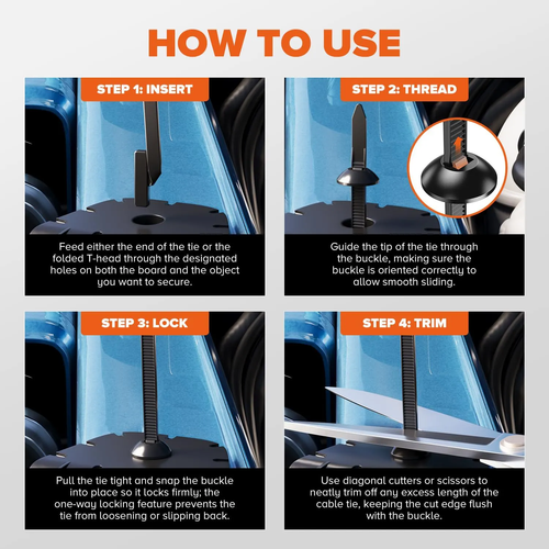 New multifunctional universal cable tie buckle nylon self-locking universal cable tie buckle