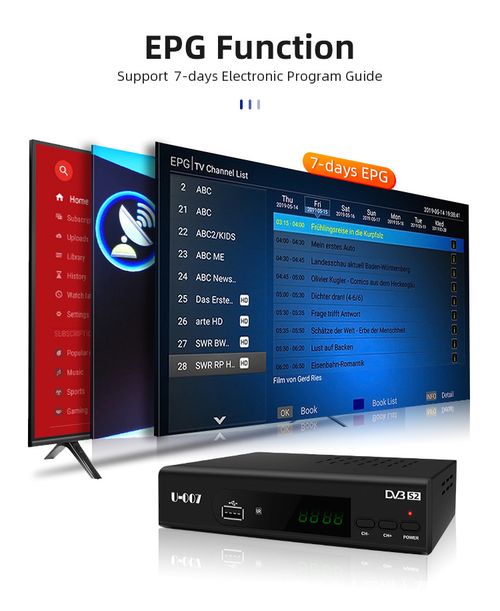 FTA DVB-S2 Satellite Receiver Full HD Satellite Receiver Set-Top Box