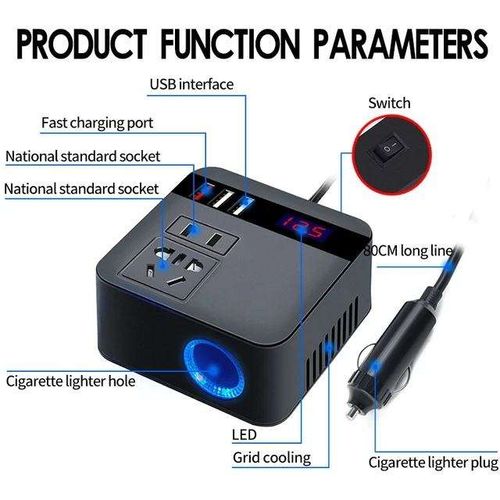 Universal 12v24v to 220 volt multifunctional power converter inverter charger