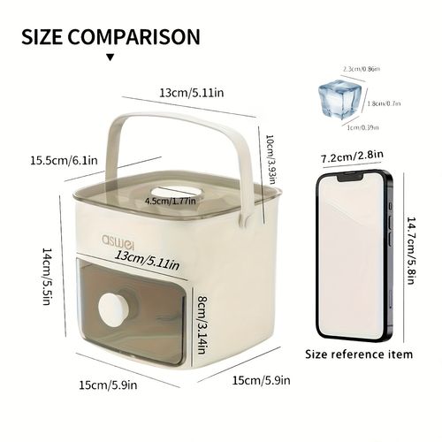 Easy Press Ice Cube Molds - Large Capacity, Double Layer 48 Ice Cubes