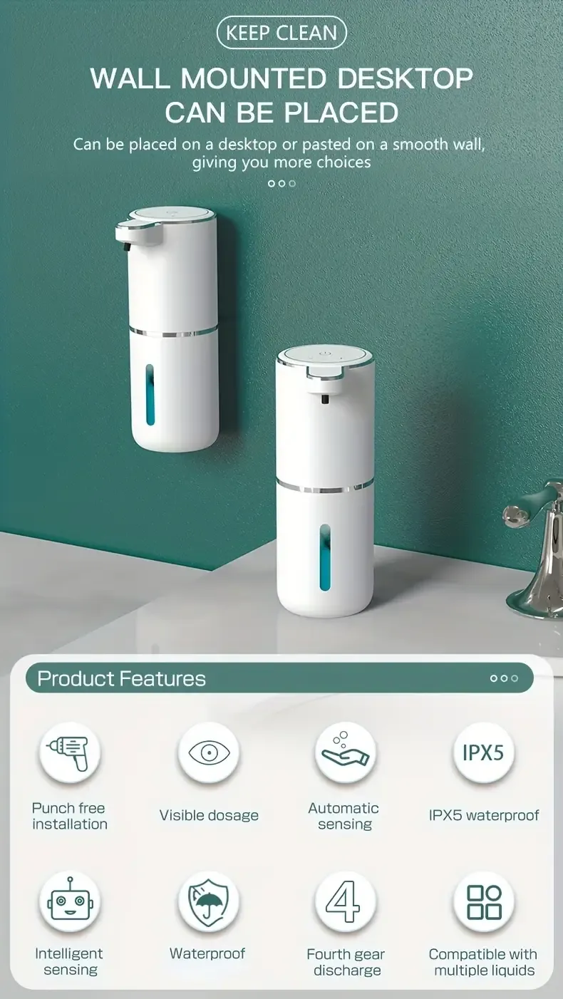 P11 automatic sensor soap dispenser popular foam mobile phone detergent automatic sensor wall-mounted dispenser