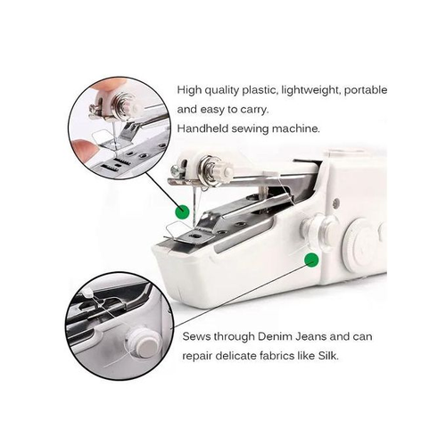 Portable Mini Hand Sewing Machine Quick Handy Stitch Sew Needlework Cordless Clothes Household Electric Sewing Machine