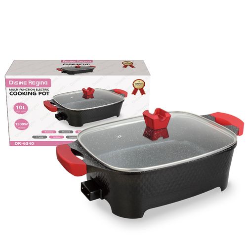 Maifan stone electric hot pot barbecue shabu cooking pot household cooking pot Korean multi-function electric hot pot