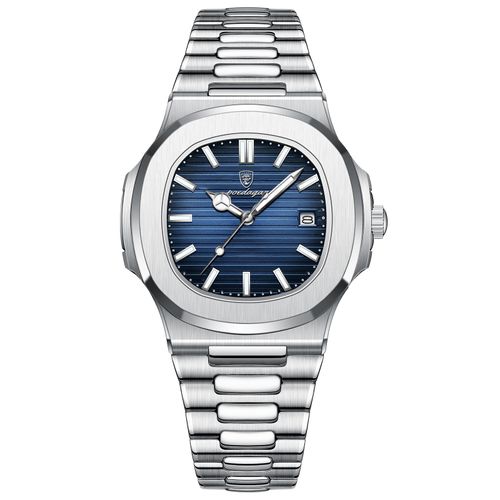 New Men's Watch P613 Reloj Hombre Custom Logo Stainless Steel Quartz Watch Men's Luxury Waterproof Date Watch