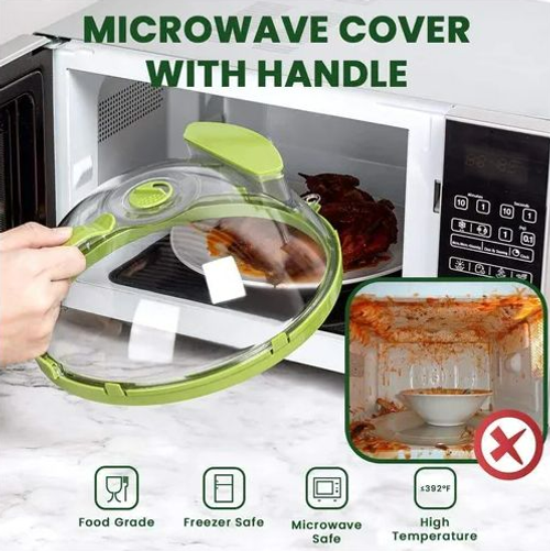Microwave splash-proof cover High temperature resistant food heating cover Food preservation cover