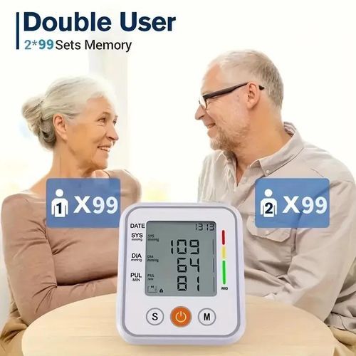 B01 Arm -type Blood Pressure Meter, Fully Automatic Blood Pressure Meter, Digital LED Display, Simple Operation, Cuffs Can Be Adjusted, Suitable For Family High And Low Blood Pressure, Arrhythmia Test, Elderly Health Guards