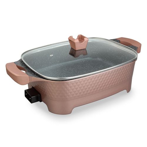 Maifan stone electric hot pot barbecue shabu cooking pot household cooking pot Korean multi-function electric hot pot