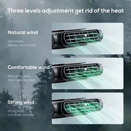 Car seat cooling fan with 3 speeds fast cooling mini fan