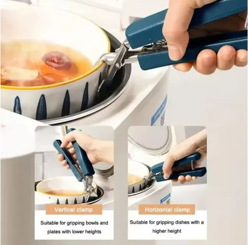 Anti-scalding clip three-piece set, bowl clip, non-slip clip, kitchen bowl clip artifact