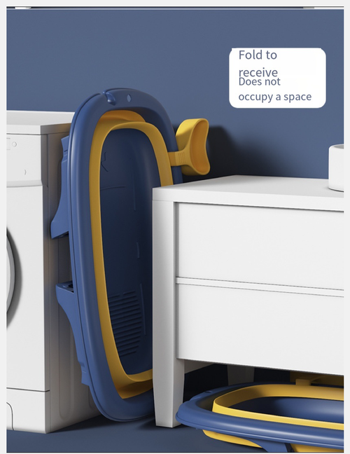 Portable foldable baby bathtub