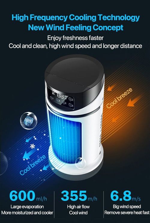 Portable Remote Control Mini Air Conditioner Summer Air Cooler Fan