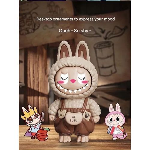 Fahion 2-pack: popular Labubu face-changing keychain doll pendant decompression toy