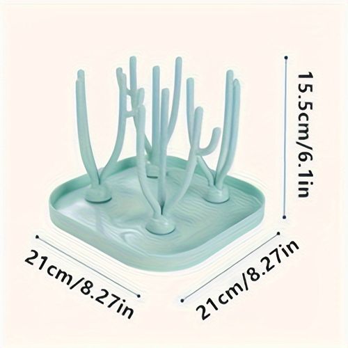 Green multifunctional portable drying rack, bottle rack, detachable drying rack