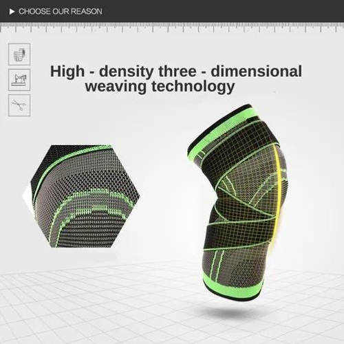 Knee Support Protective Gear Fashion Sports Knee Sleeve Elastic Knitting Knee Brace with Bandage
