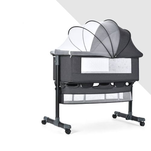 Baby bedside sleeper portable and height and bed legs adjustable baby cradle with mosquito net for newborns