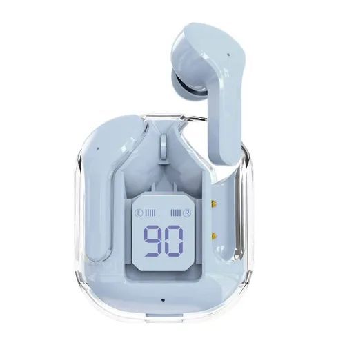 See-Through Bluetooth Earbuds Pro - Noise Cancelling HD Stereo, 40H Playtime Comfort-Fit Earphones