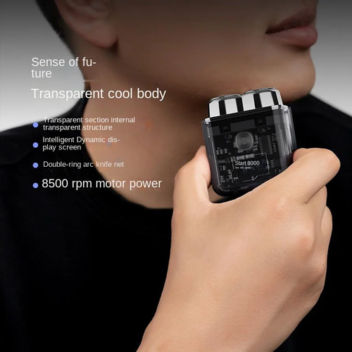 New electric shaver mini MINI transparent shaver washable portable travel men's razor