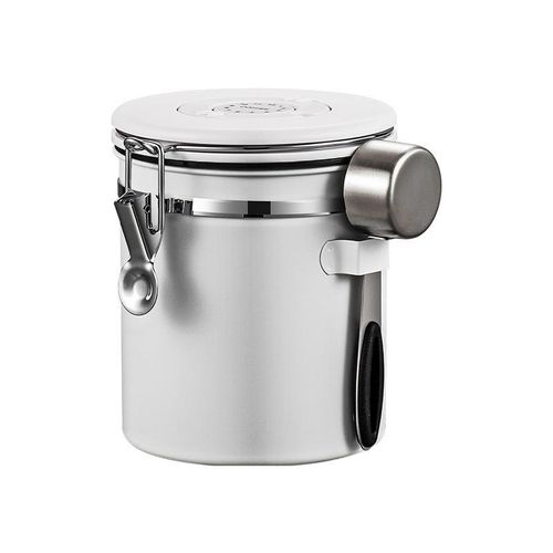 New Design Vacuum Seal Food Storage Coffee Jar Airtight Stainless Steel Coffee Jar