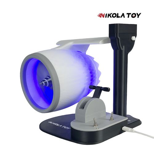 NIKOLATOY upgraded desktop USB fan creative turbofan engine shape JetFan