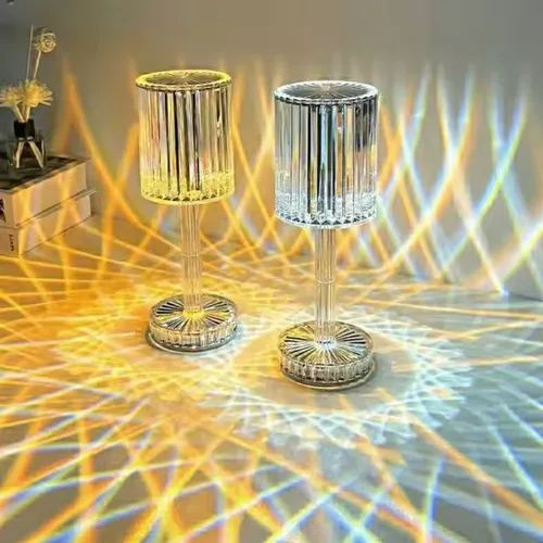 2025new LED Crystal Table Lamp Touch Remote Control Acrylic Night