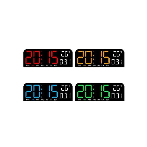 Large Digital Alarm Clock Wall Clock