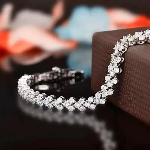 Super sparkling zircon Roman bracelet Diamond-studded exquisite Cuban bracelet