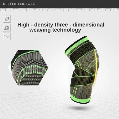 Knee Support Protective Gear Fashion Sports Knee Sleeve Elastic Knitting Knee Brace with Bandage