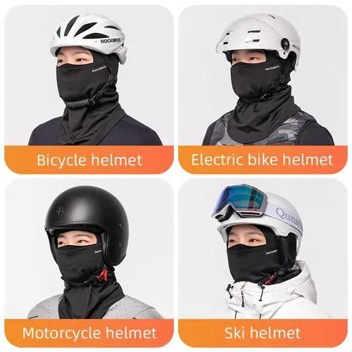 ROCKBROS Outdoor Winter Warm Windproof Face Mask, Fleece Neck Warmer, Anti-Cold and Anti-Smog Mask, Cycling Balaclava