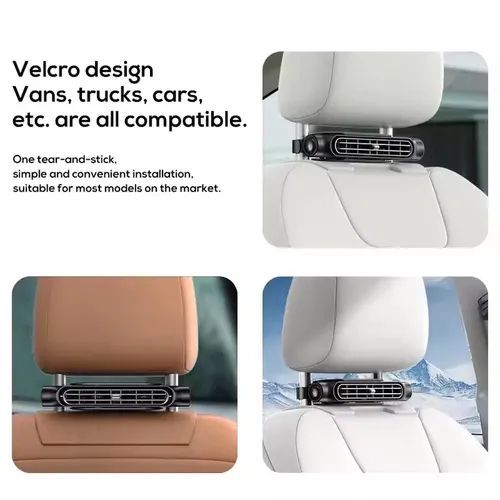 Car seat cooling fan with 3 speeds fast cooling mini fan