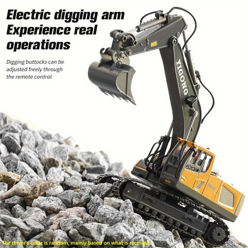2.4G remote control high-tech 11-channel remote control excavator alloy plastic engineering vehicle electronic toy