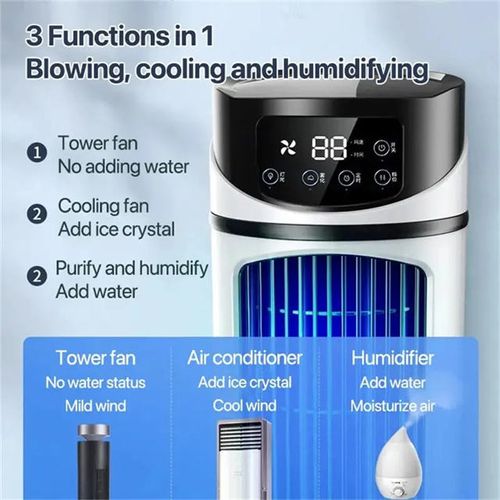 Portable Remote Control Mini Air Conditioner Summer Air Cooler Fan