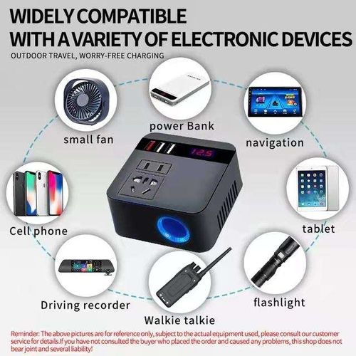Universal 12v24v to 220 volt multifunctional power converter inverter charger