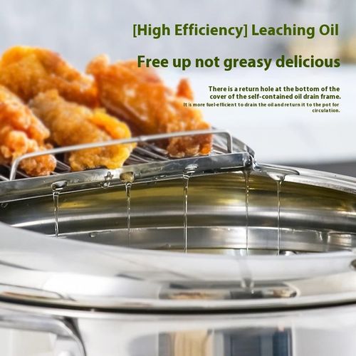 Japanese Tempura 304 Stainless Steel Frying Pan