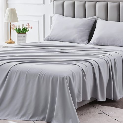 4-Pack 2000TC Super Soft Breathable Sheets with 14 Deep Pockets for Queen Size Sheets