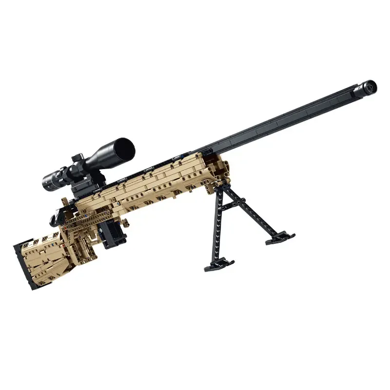 Children's educational building block toys sniper rifle 95-type rifle can fire bullets enlightenment