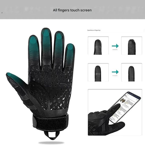 Tactical gloves five-finger touch screen outdoor sun protection non-slip motorcycle impact resistance