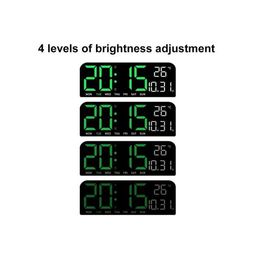 Large Digital Alarm Clock Wall Clock