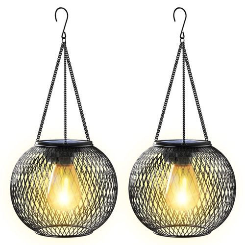 Metal hanging solar light outdoor light