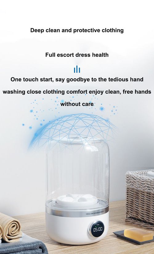 Mini washing machine portable smart no need to install touch screen function suitable for small underwear and socks laundry
