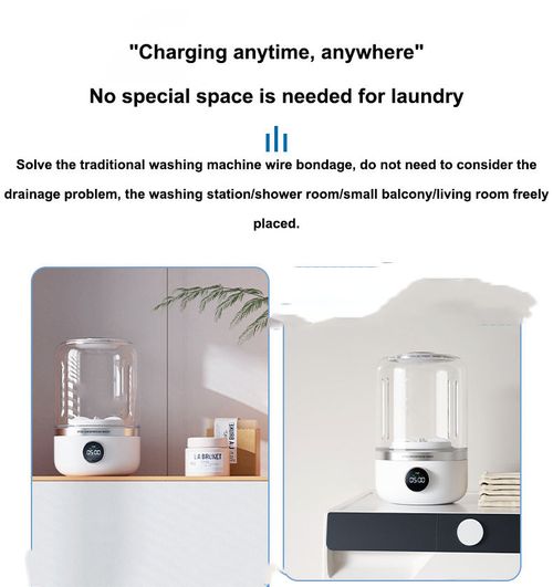 Mini washing machine portable smart no need to install touch screen function suitable for small underwear and socks laundry