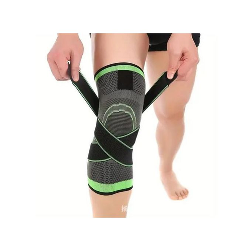 Knee Support Protective Gear Fashion Sports Knee Sleeve Elastic Knitting Knee Brace with Bandage
