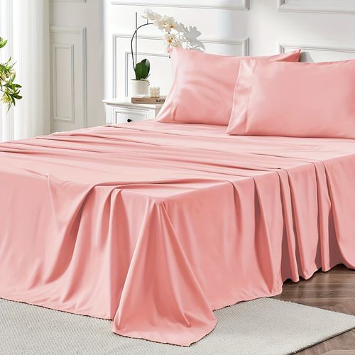 4-Pack 2000TC Super Soft Breathable Sheets with 14 Deep Pockets for Queen Size Sheets